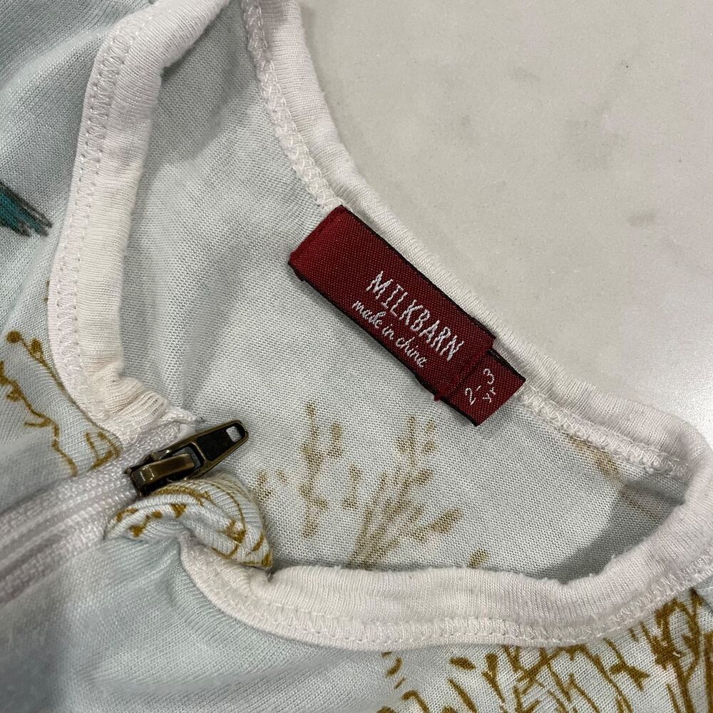 Milkbarn‎ Baby 2-3 year full zip One Piece Pajamas - Picture 2 of 4